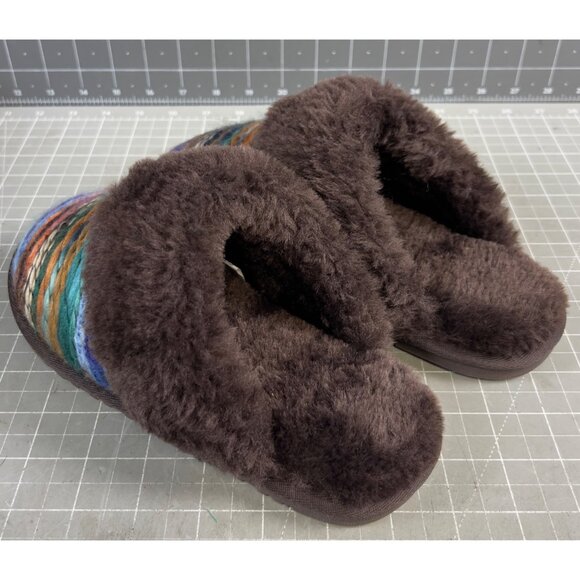 Women's Juarez Scuff Slippers by LAMO Chocolate Sz. 7 Medium New - Picture 7 of 9
